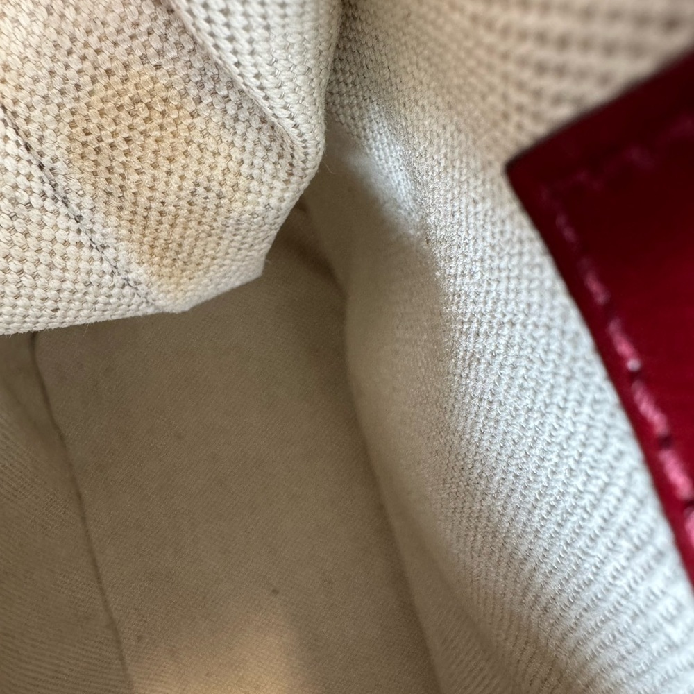 AUTHENTIC Red Leather Gucci Handbag - Picture 14 of 15